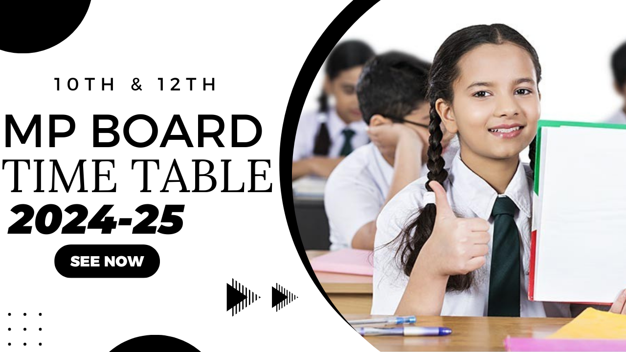 MP Board Annual Exam Time Table 2025