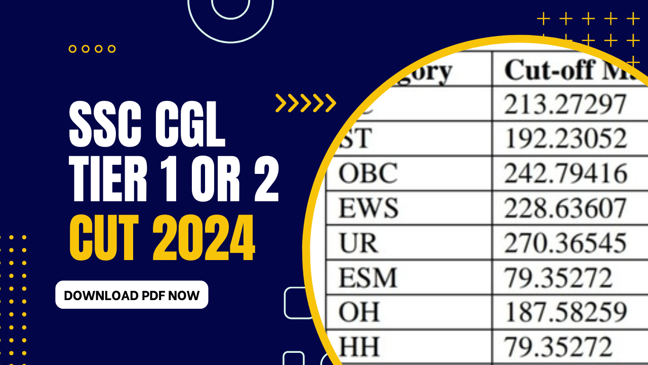 SSC CGL Cut Off 2024