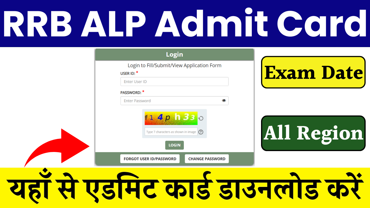 Railway ALP Admit Card 2024